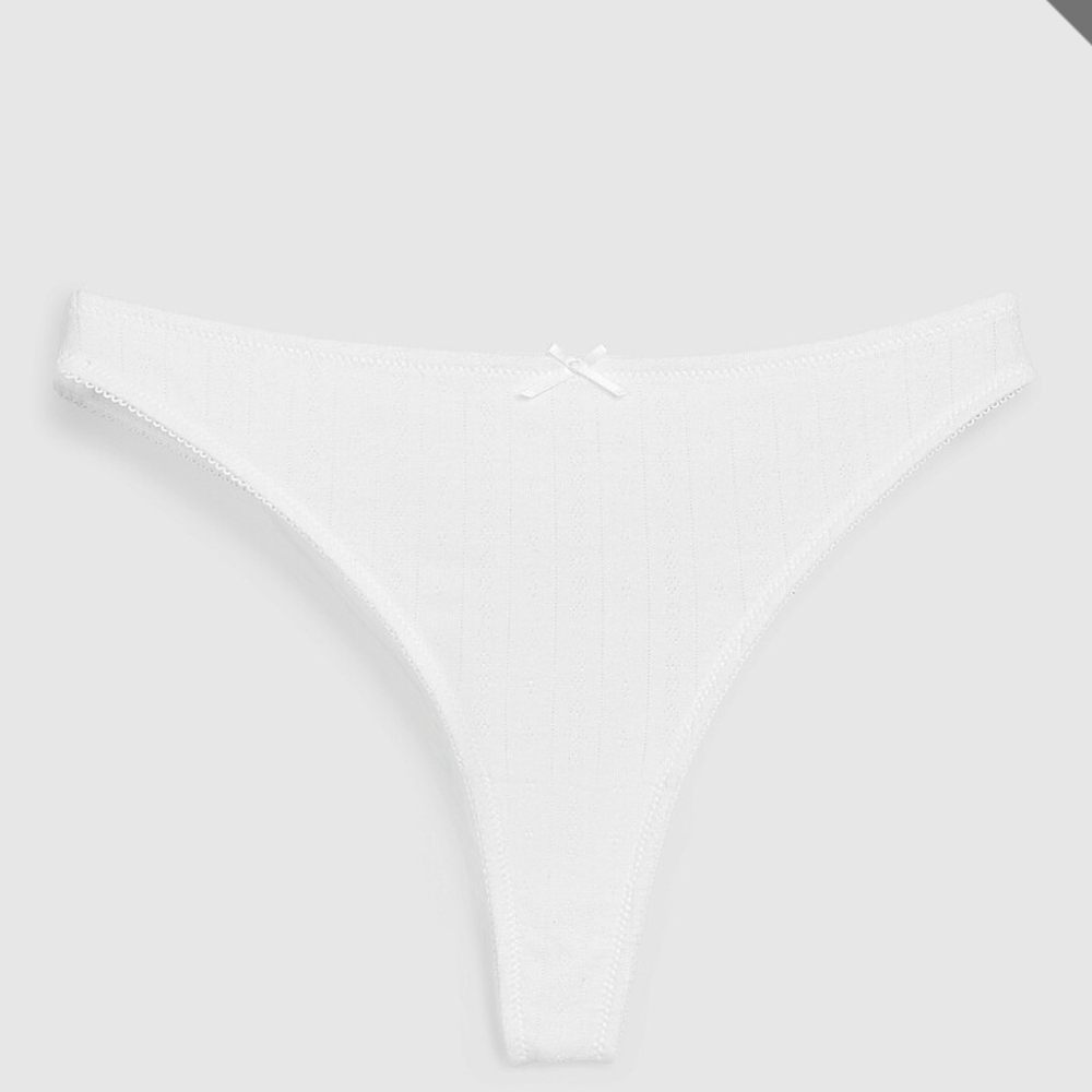 Pointelle thongs